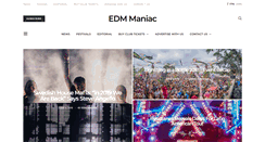 Desktop Screenshot of edmmaniac.com