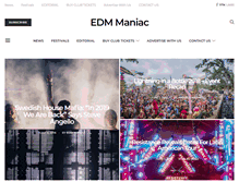 Tablet Screenshot of edmmaniac.com